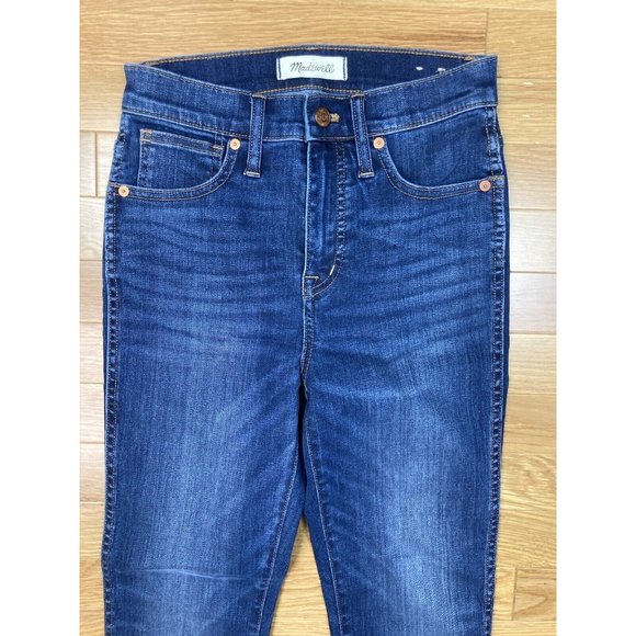 *Madewell 10" High Rise Skinny Jeans In Danny Wash Womens Size 25 Style #G7391 - Picture 4 of 11